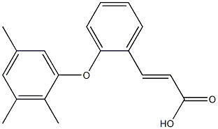 3-[2-(2,3,5-trimethylphenoxy)phenyl]prop-2-enoic acid 结构式