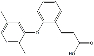 3-[2-(2,5-dimethylphenoxy)phenyl]prop-2-enoic acid 结构式