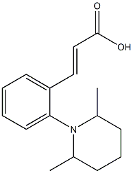 3-[2-(2,6-dimethylpiperidin-1-yl)phenyl]prop-2-enoic acid 结构式