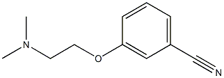 3-[2-(二甲基氨基)乙氧基]-苯甲腈 结构式