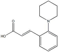 3-[2-(piperidin-1-yl)phenyl]prop-2-enoic acid 结构式