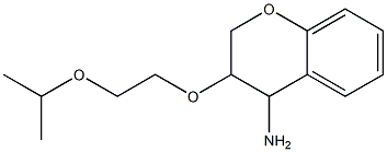 3-[2-(propan-2-yloxy)ethoxy]-3,4-dihydro-2H-1-benzopyran-4-amine 结构式