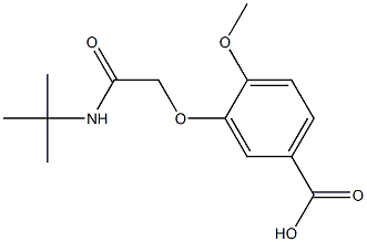 3-[2-(tert-butylamino)-2-oxoethoxy]-4-methoxybenzoic acid 结构式