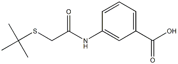 3-[2-(tert-butylsulfanyl)acetamido]benzoic acid 结构式