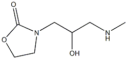 3-[2-hydroxy-3-(methylamino)propyl]-1,3-oxazolidin-2-one 结构式