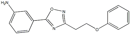 3-[3-(2-phenoxyethyl)-1,2,4-oxadiazol-5-yl]aniline 结构式