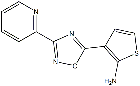 3-[3-(pyridin-2-yl)-1,2,4-oxadiazol-5-yl]thiophen-2-amine 结构式