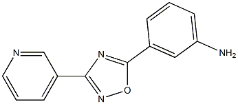 3-[3-(pyridin-3-yl)-1,2,4-oxadiazol-5-yl]aniline 结构式