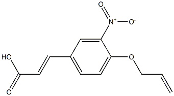 3-[3-nitro-4-(prop-2-en-1-yloxy)phenyl]prop-2-enoic acid 结构式