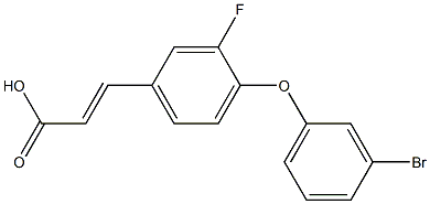 3-[4-(3-bromophenoxy)-3-fluorophenyl]prop-2-enoic acid 结构式