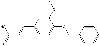 3-[4-(benzyloxy)-3-methoxyphenyl]prop-2-enoic acid 结构式