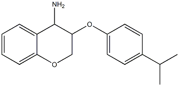 3-[4-(propan-2-yl)phenoxy]-3,4-dihydro-2H-1-benzopyran-4-amine 结构式