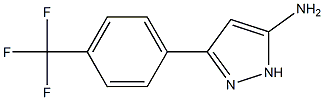 3-[4-(trifluoromethyl)phenyl]-1H-pyrazol-5-amine 结构式