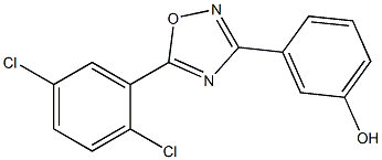 3-[5-(2,5-dichlorophenyl)-1,2,4-oxadiazol-3-yl]phenol 结构式