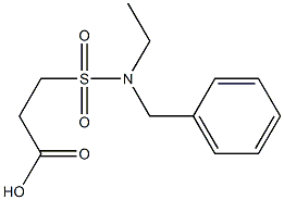 3-[benzyl(ethyl)sulfamoyl]propanoic acid 结构式