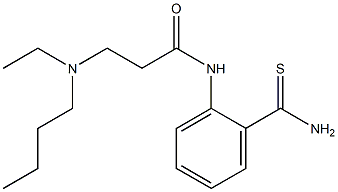 3-[butyl(ethyl)amino]-N-(2-carbamothioylphenyl)propanamide 结构式