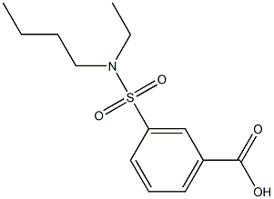 3-[butyl(ethyl)sulfamoyl]benzoic acid 结构式