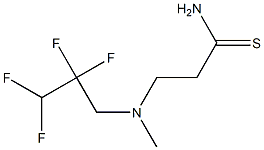 3-[methyl(2,2,3,3-tetrafluoropropyl)amino]propanethioamide 结构式