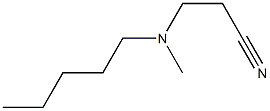 3-[methyl(pentyl)amino]propanenitrile 结构式