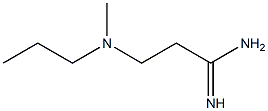 3-[methyl(propyl)amino]propanimidamide 结构式