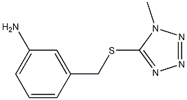 3-{[(1-methyl-1H-1,2,3,4-tetrazol-5-yl)sulfanyl]methyl}aniline 结构式