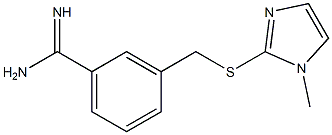 3-{[(1-methyl-1H-imidazol-2-yl)sulfanyl]methyl}benzene-1-carboximidamide 结构式