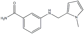 3-{[(1-methyl-1H-pyrrol-2-yl)methyl]amino}benzamide 结构式