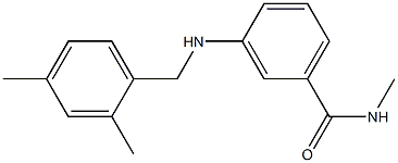 3-{[(2,4-dimethylphenyl)methyl]amino}-N-methylbenzamide 结构式