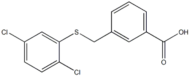 3-{[(2,5-dichlorophenyl)sulfanyl]methyl}benzoic acid 结构式