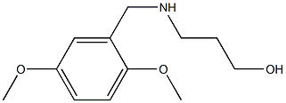 3-{[(2,5-dimethoxyphenyl)methyl]amino}propan-1-ol 结构式