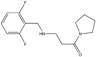 3-{[(2,6-difluorophenyl)methyl]amino}-1-(pyrrolidin-1-yl)propan-1-one 结构式