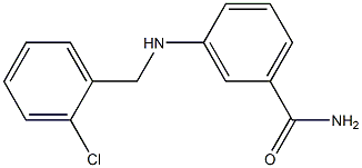 3-{[(2-chlorophenyl)methyl]amino}benzamide 结构式