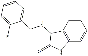 3-{[(2-fluorophenyl)methyl]amino}-2,3-dihydro-1H-indol-2-one 结构式
