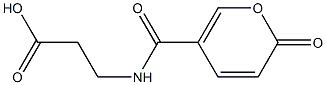 3-{[(2-oxo-2H-pyran-5-yl)carbonyl]amino}propanoic acid 结构式