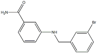 3-{[(3-bromophenyl)methyl]amino}benzamide 结构式