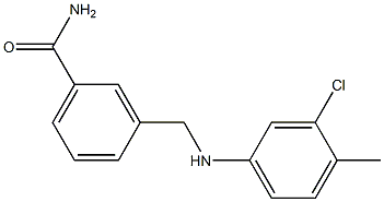 3-{[(3-chloro-4-methylphenyl)amino]methyl}benzamide 结构式