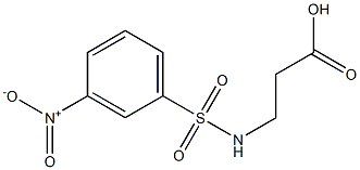 3-{[(3-nitrophenyl)sulfonyl]amino}propanoic acid 结构式