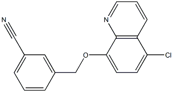 3-{[(5-chloroquinolin-8-yl)oxy]methyl}benzonitrile 结构式