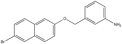 3-{[(6-bromonaphthalen-2-yl)oxy]methyl}aniline 结构式