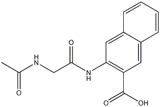 3-{[(acetylamino)acetyl]amino}-2-naphthoic acid 结构式