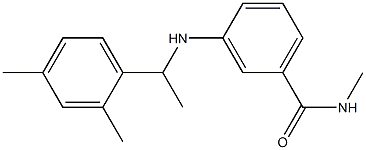 3-{[1-(2,4-dimethylphenyl)ethyl]amino}-N-methylbenzamide 结构式