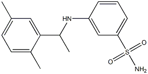 3-{[1-(2,5-dimethylphenyl)ethyl]amino}benzene-1-sulfonamide 结构式