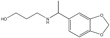 3-{[1-(2H-1,3-benzodioxol-5-yl)ethyl]amino}propan-1-ol 结构式