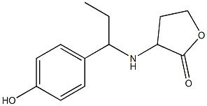 3-{[1-(4-hydroxyphenyl)propyl]amino}oxolan-2-one 结构式