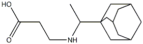 3-{[1-(adamantan-1-yl)ethyl]amino}propanoic acid 结构式