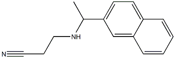 3-{[1-(naphthalen-2-yl)ethyl]amino}propanenitrile 结构式