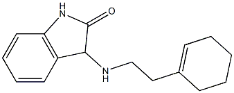 3-{[2-(cyclohex-1-en-1-yl)ethyl]amino}-2,3-dihydro-1H-indol-2-one 结构式
