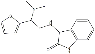 3-{[2-(dimethylamino)-2-(thiophen-2-yl)ethyl]amino}-2,3-dihydro-1H-indol-2-one 结构式