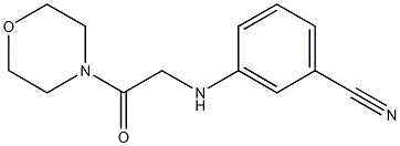 3-{[2-(morpholin-4-yl)-2-oxoethyl]amino}benzonitrile 结构式