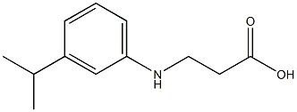 3-{[3-(propan-2-yl)phenyl]amino}propanoic acid 结构式